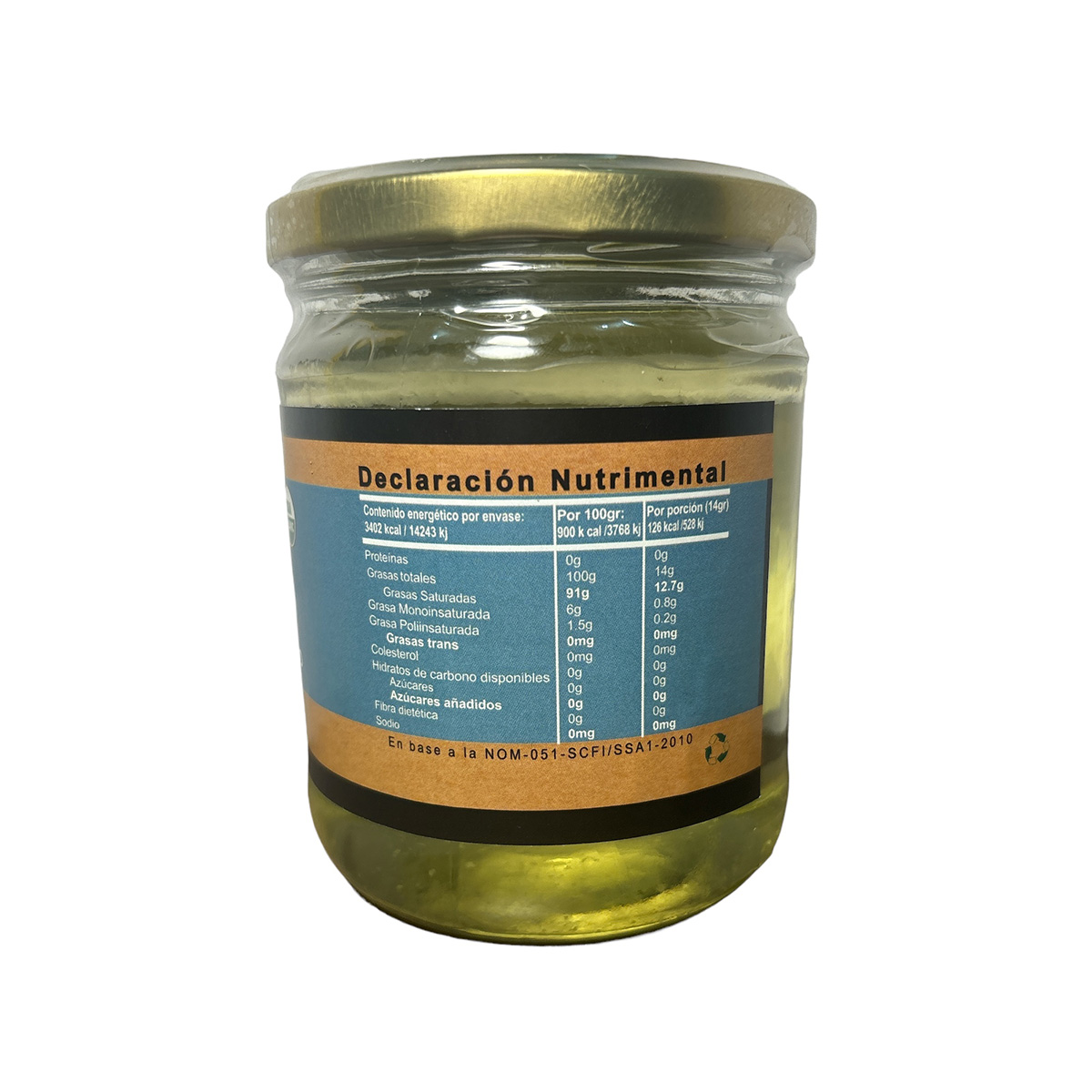 Aceite de coco eNature 420 ml frente