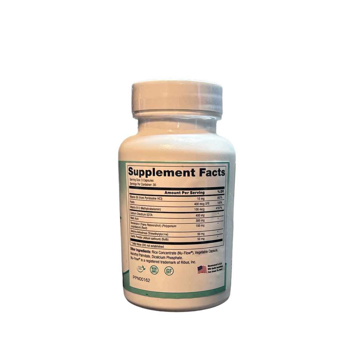 Chelation+ reservatrol 90 cápsulas Peak Pure & Natural