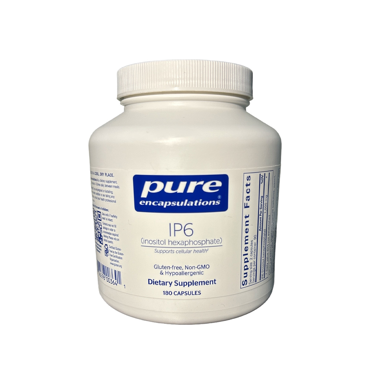 Copia de Ip6 inositol hexaphosphate pure frente IP6 (hexafosfato de inositol) 180 cápsulas Pure Encapsulation