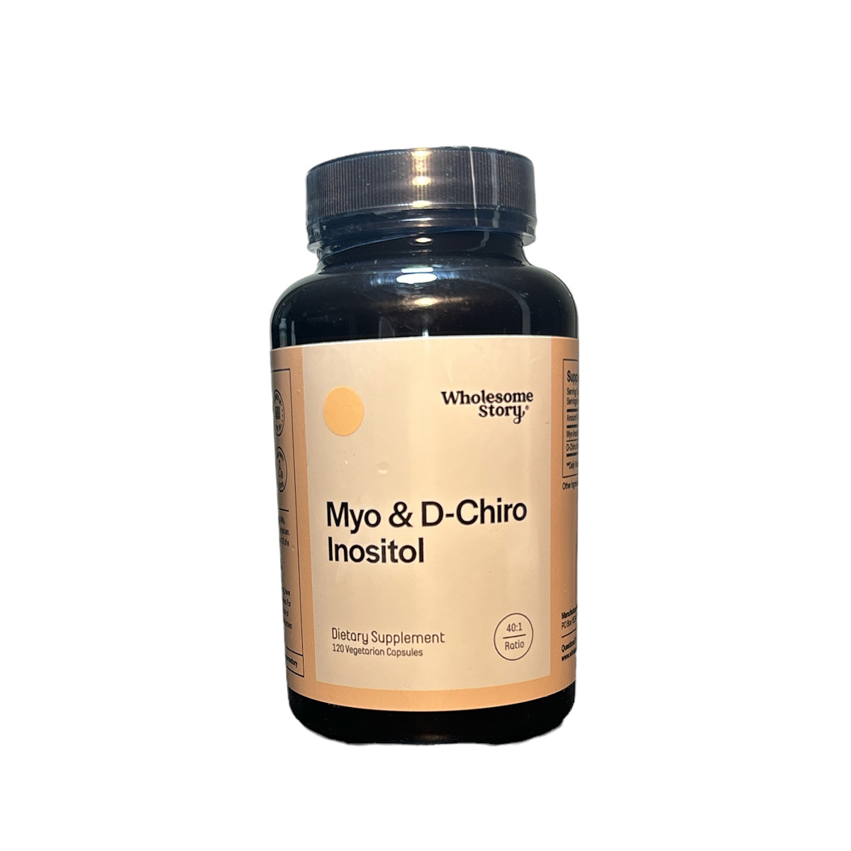 Copia de Myo & d-chiro wholesome frente Myo y D-chiro inositol 120 cápsulas Wholessome story