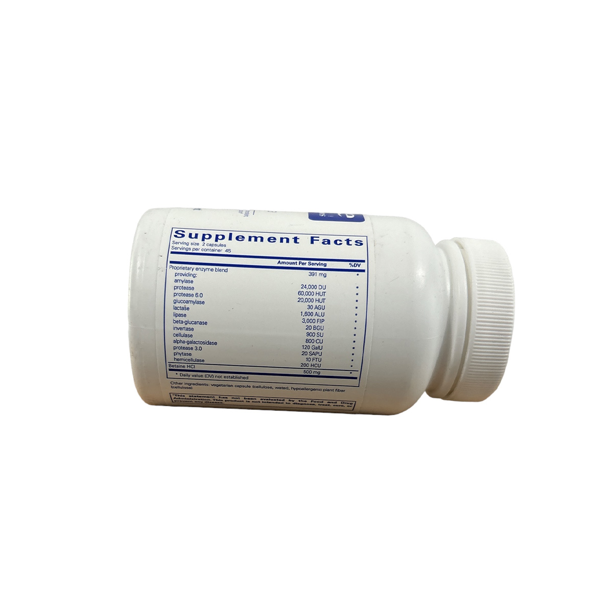 Digestive enzymes ultra con betaine hcl 90 cápsulas Pure Encapsulation