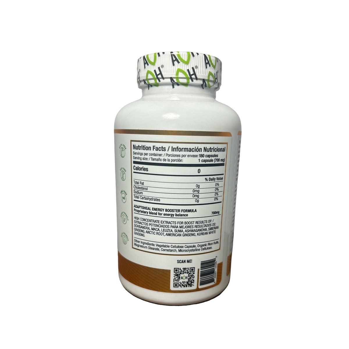 ENERGYHEAL 180 capsulas 700mg Adaptoheal