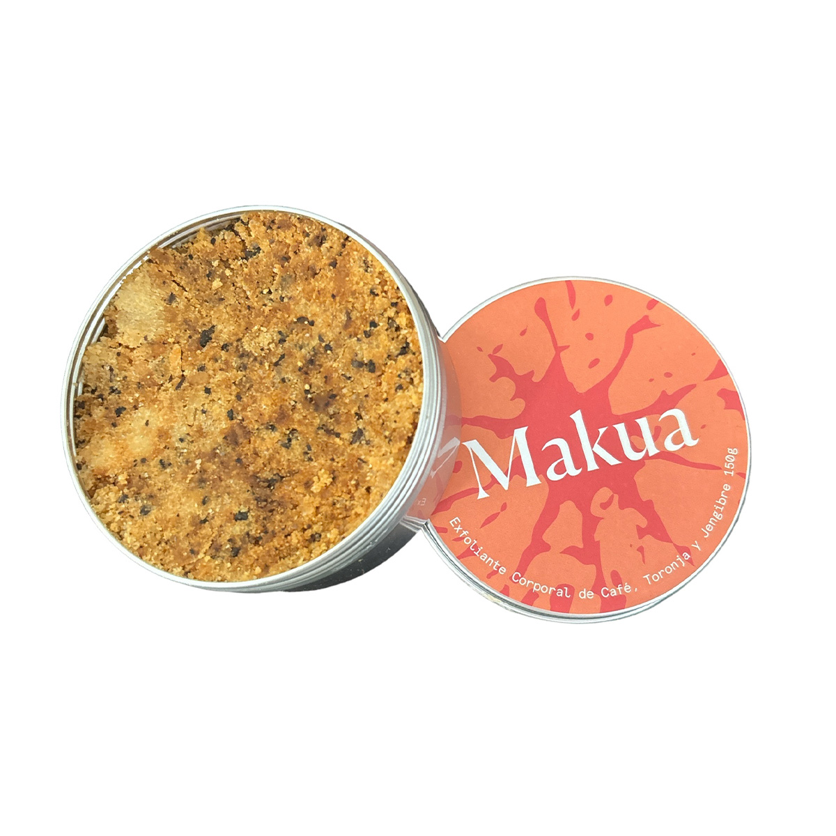 Exfoliante corporal de Café, toronja y jengibre 150 gr Makua