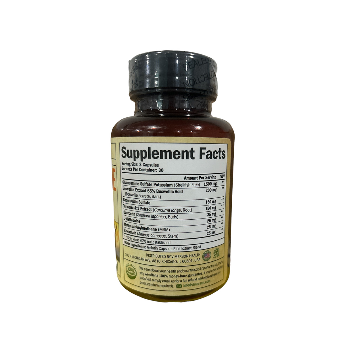 Glucosamine chondroitin 90 cápsulas Vimerson Health