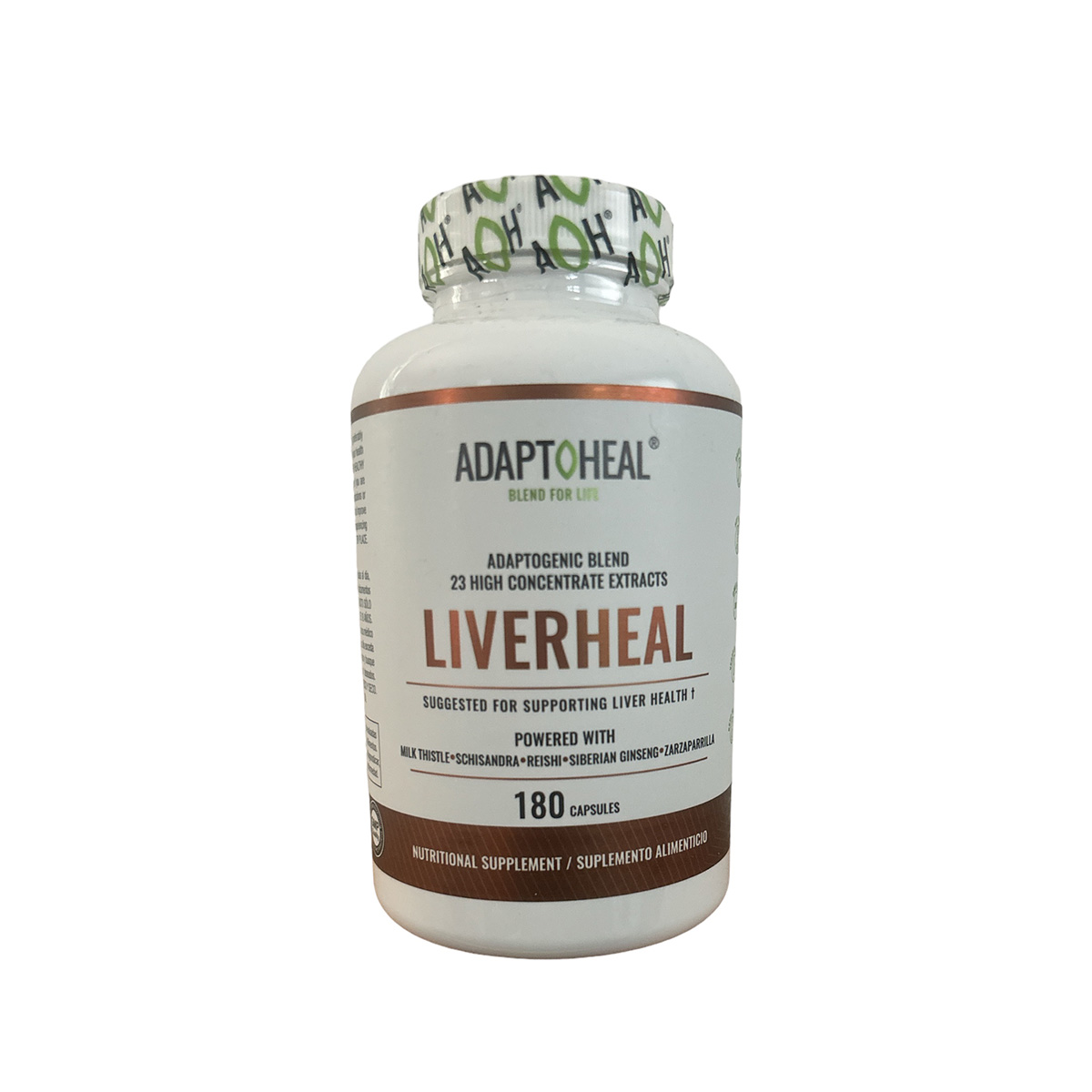 Liverheal Adaptoheal frente Liverheal 180 capsulas 700mg Adaptoheal