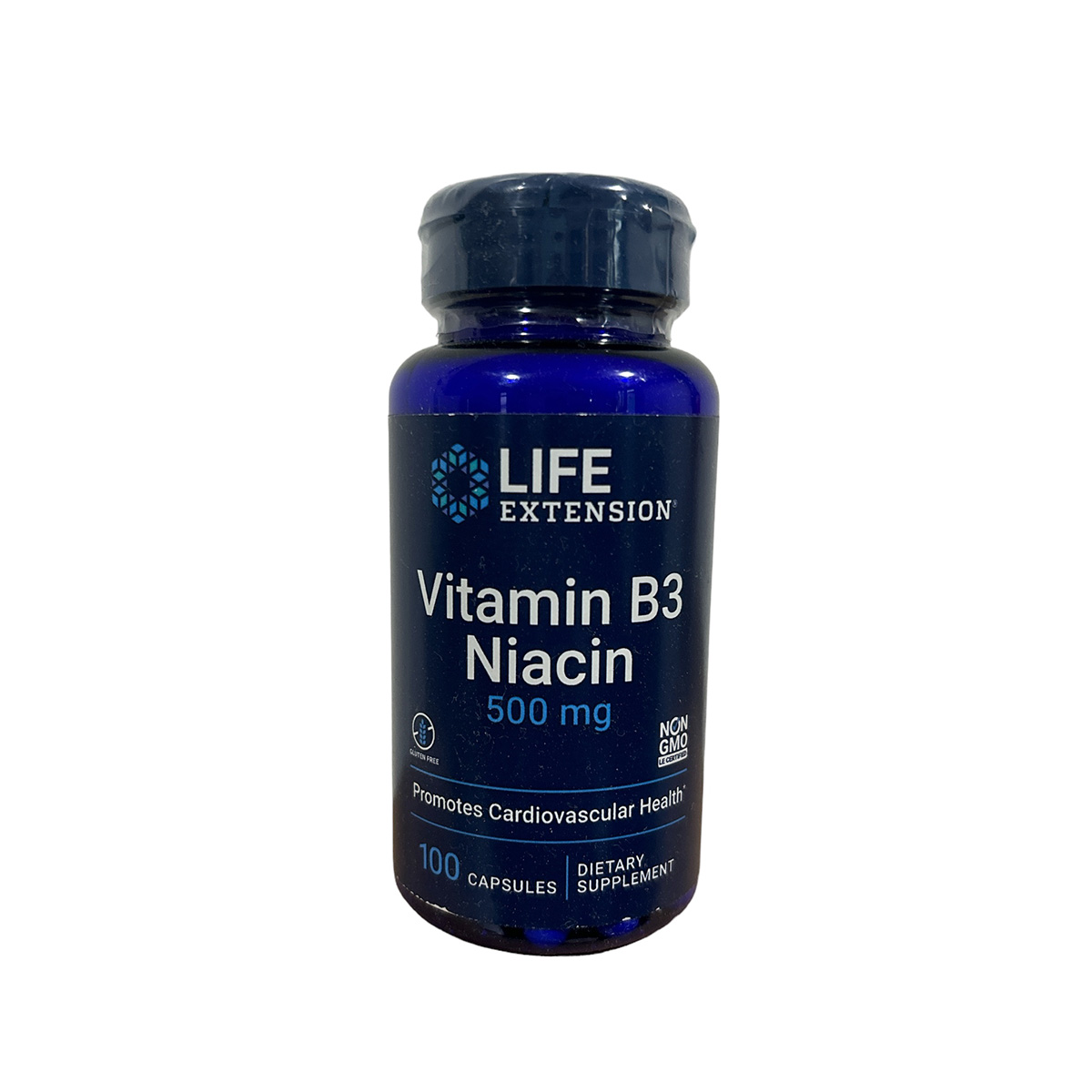Niacin b3 Life extensión frente Vitamin B3 niacin 500mg 100 cápsulas Life Extension