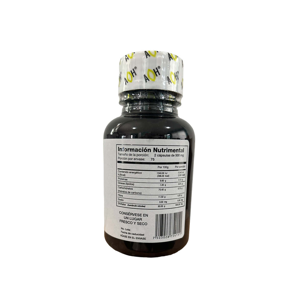 Shiitake 150 cápsulas 500mg Adaptoheal