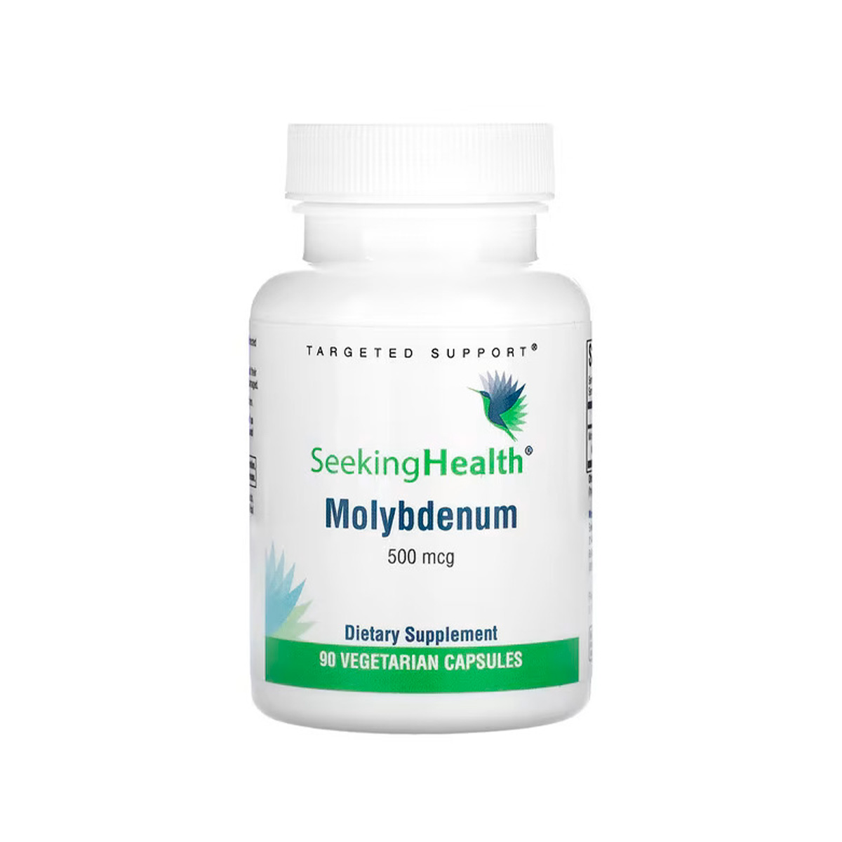 Molybdenum 500mcg 90 cápsulas Seeking Health frente Molybdenum 500mcg 90 cápsulas Seeking Health frente