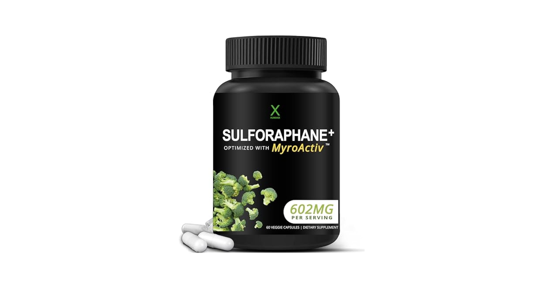 Sulforaphane with MyroActiv 602 mg 60 capsulas Humanx Sulforafano